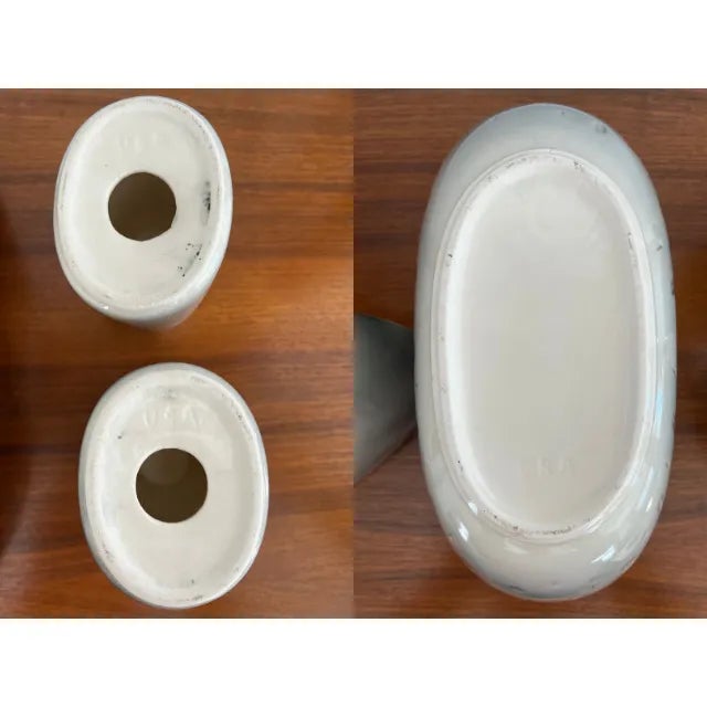 Ceramic Mid-Century Pink and Gray Hostess Set, Four (4) Pieces For Sale - Image 7 of 12