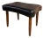 Danish Teak Footstool, Vinyl, 1960s For Sale