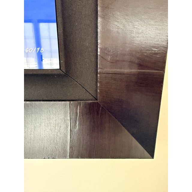 Wood Jeff Mitchum “Essence” Framed Panoramic Landscape Photo on Glass For Sale - Image 7 of 10