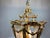 1970 French Louis XVI Gold Bronze Glass Lantern Chandelier For Sale - Image 11 of 16