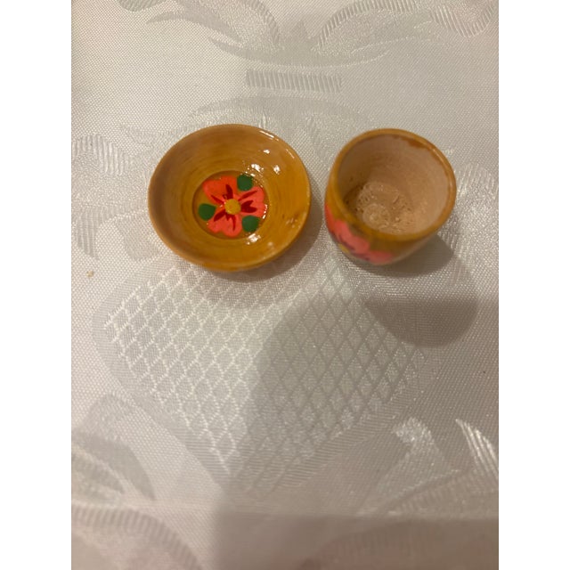 Folk Art 1980s Mini Khokloma Russian Samovar Tea Set For Sale - Image 3 of 5