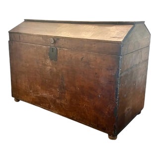 Monumental French Provincial Chest or Blanket Coffer, Early 1700s For Sale