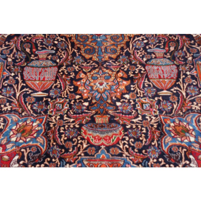 Red Antique Persian Wool Area Rug For Sale - Image 8 of 13