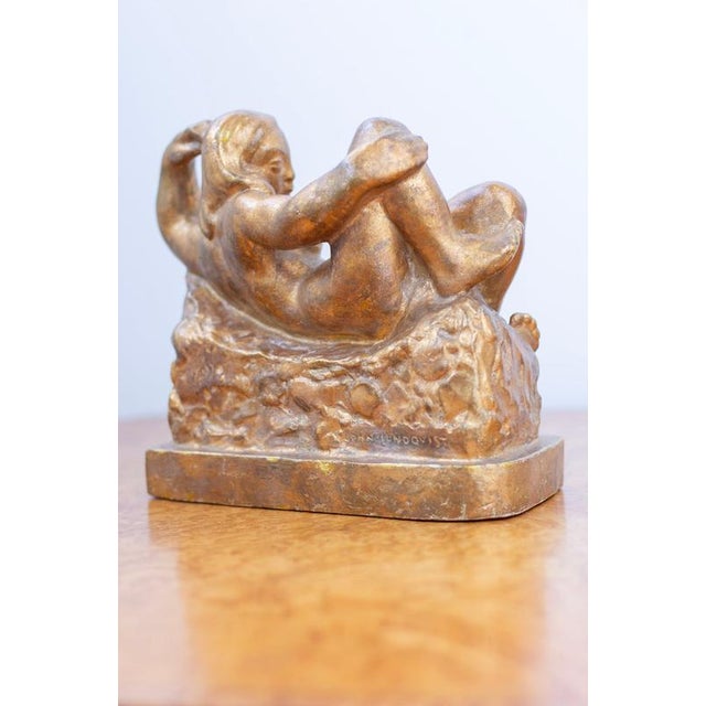 John Lundquist, Nude, Danae, 1920s, Plaster For Sale - Image 3 of 12