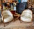 This is a wonderful pair of early 19th century Italian Neoclassical Barrel Back or Tub Bergeres. The form of the chairs is...