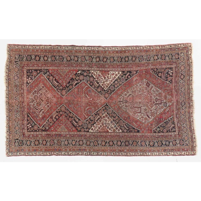 Antique Oliver Nomadic Village Rug, 5 x 8.3 For Sale - Image 11 of 11
