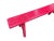 Bright Pink Wood Grain Rectangle Long Slim Stool Bench Side Table For Sale - Image 10 of 10