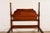 Ethan Allen Georgian Carved Solid Cherry Wood King Size Poster Bed For Sale In South Bend - Image 6 of 11