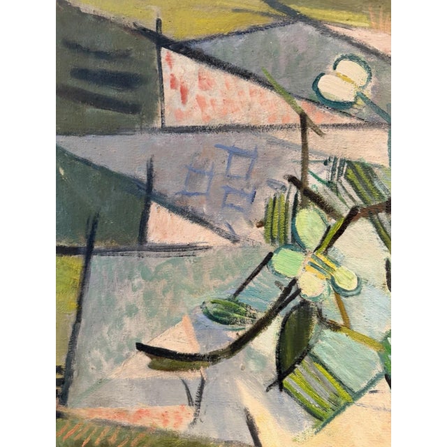 Hans Szym, Flowering Branch, Oil Painting on Canvas For Sale - Image 11 of 13
