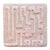 Contemporary Theseus Hand-Tufted Maze Rug, Peony Pink, 8x10 For Sale - Image 3 of 4