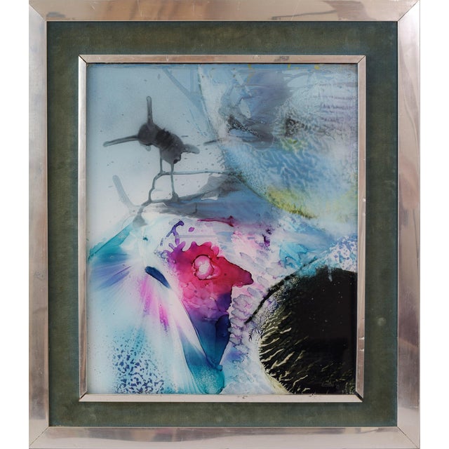 Pablo Sumbhu, Mermaid & Abstract Composition, 1970, Watercolors, Set of 2 For Sale - Image 15 of 18