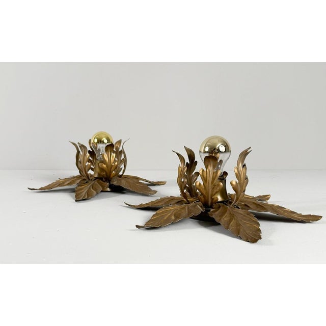 Hollywood Regency Hollywood Regency Wall Lamps by Hans Kögl, 1970s, Set of 2 For Sale - Image 3 of 17