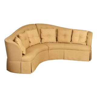 Thomasville Bogart Collection Curved Corner Sofa For Sale