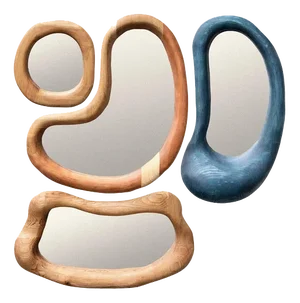 Des Miroirs Timber Hardwood Wall Mirrors by Marco Calhau, Set of 4