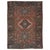 Vintage Persian Karaja Rug, Handmade Wool Oriental Rug, Rust, Ivory, Light Blue For Sale - Image 10 of 18