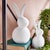 White Lola Garden Sculptures, Set Of 2 For Sale - Image 8 of 8
