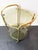 1970s Vintage Brass Serving Bar Cart with Smoked Glass Shelves, 1970s For Sale - Image 5 of 14