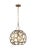 Contemporary Alexa Hampton by Visual Comfort Studio Feccetta Medium Pendant, Gold For Sale - Image 3 of 3