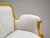 1980s French Louis XVI Gold Velvet Beech Settee For Sale - Image 14 of 16