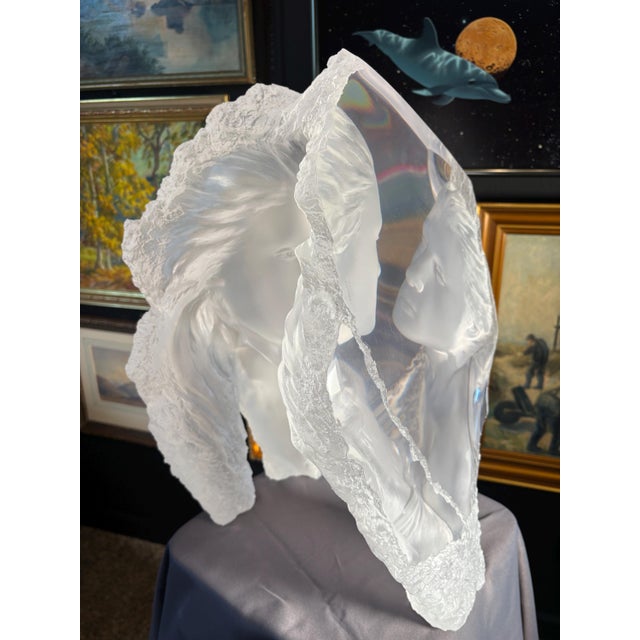 Michael Wilkinson "Elysium Ii: Promise" Acrylic Sculpture, Signed 51/125, 19 In, 2006 For Sale - Image 4 of 8
