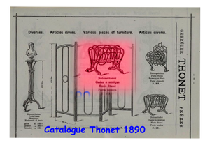 Porte-Partitions Music Stand in Beech from Thonet, 1885