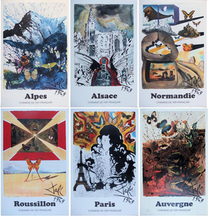 Salvador Dali, Suite Papillon (SNCF Grands modèles), Lithograph