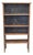 Vintage Rustic Primitive Handmade Pine Bookcase With Metal Backing For Sale