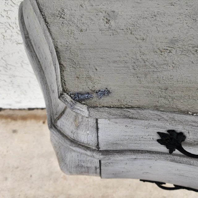 Antique French Serpentine Dresser Distressed For Sale - Image 18 of 18