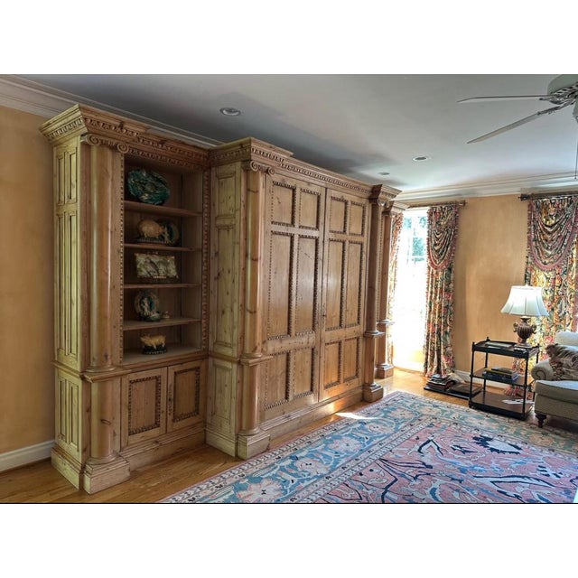 Early 20th Century Holiday Offering — Monumental 14-Foot Neoclassical Cabinet For Sale - Image 10 of 18