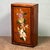 1980s Vintage Pearwood Secret Mechanism Jewelry Box, Mother of Pearl Bird & Floral Inlay, Chinoiserie Keepsake Box For Sale - Image 5 of 9