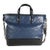 Black & Blue Quilted Calfskin Large Gabrielle Shopping Tote For Sale