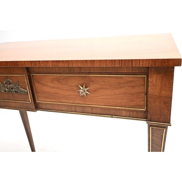 Antique Empire French Walnut Console Table, 1870s For Sale - Image 9 of 10