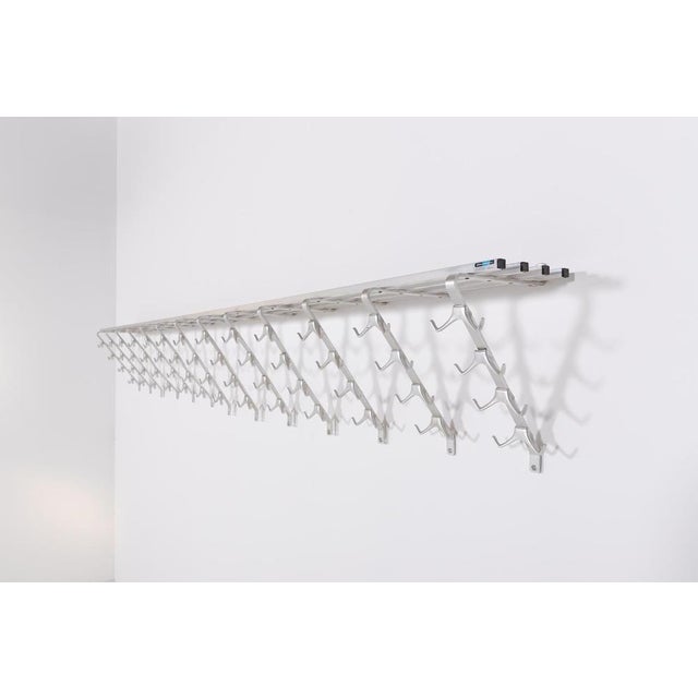 1980s Industrial Wall Coat Rack, Netherlands, 1980s For Sale - Image 5 of 9
