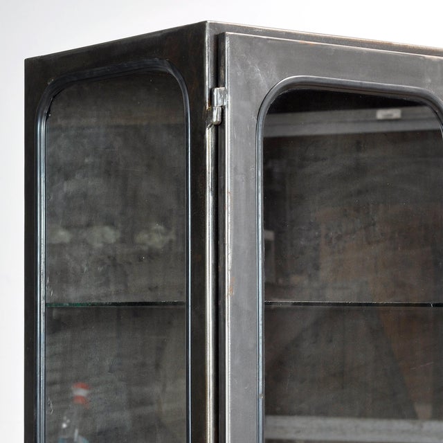 Metal Vintage Polished Medical Cabinet, 1970s For Sale - Image 7 of 11