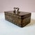 A beautiful Maitland Smith style decorative lacquered box, with floral pattern decoupage finish and gold toned double lion...