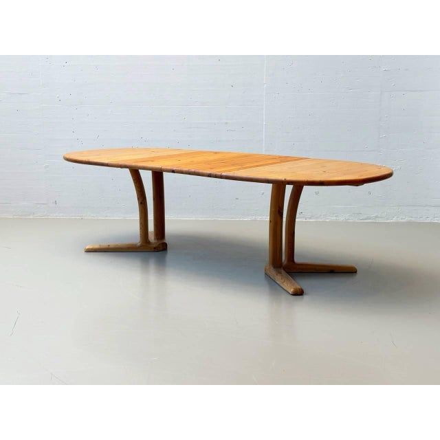Dyrlund Extendable Dining Table in Pine from Dyrlund, Denmark, 1980s For Sale - Image 4 of 16