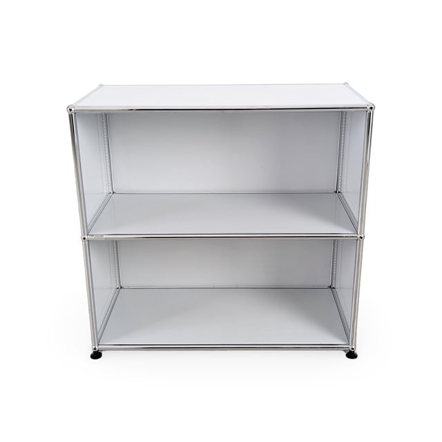 White Original Usm Haller Chest of Drawers Fritz Haller White Cabinet Sideboard2 For Sale - Image 8 of 8