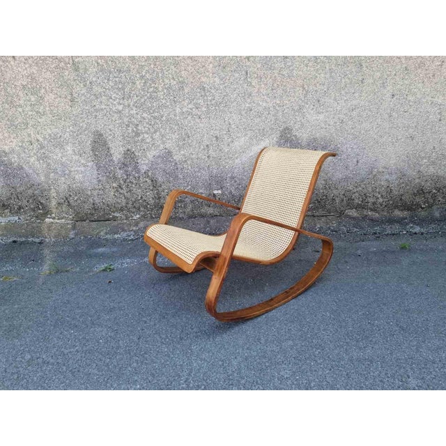 Mid-Century Modern Mid-Century Modern Dondolo Rocking Chair by Luigi Crassevig, 1970s For Sale - Image 3 of 18