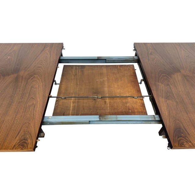 Mid-Century Modern Paul McCobb for Lane Denilator Walnut Dining Table Refinished For Sale - Image 10 of 12