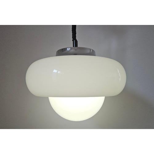 1970s Large Mid-Century Space Age Meblo Pendant from Guzzini, Italy, 1970s For Sale - Image 5 of 12