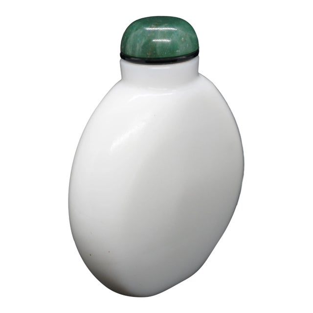 1920s Milk Glass Snuff Bottle For Sale