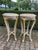 1970s French Louis XVI Antique/White Cream Gold Marble Side Tables- Pair For Sale - Image 14 of 14