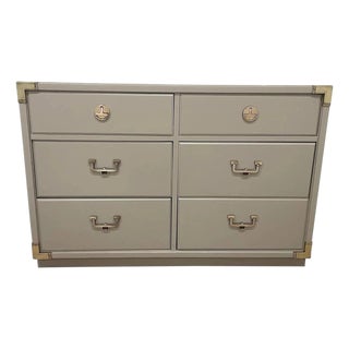 Campaign Style Dresser by Thomasville Furniture For Sale