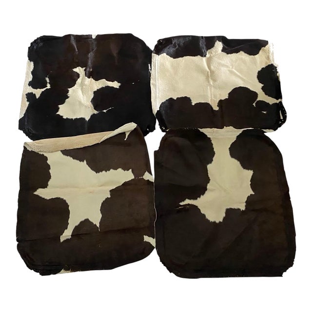 Cowhide for Seat Covers Set of 4 21” X 21” Upholstery For Sale
