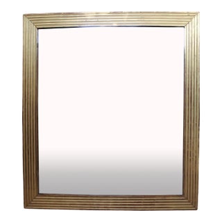 French Giltwood Mirror With Reeded Face, Mid 19th Century For Sale