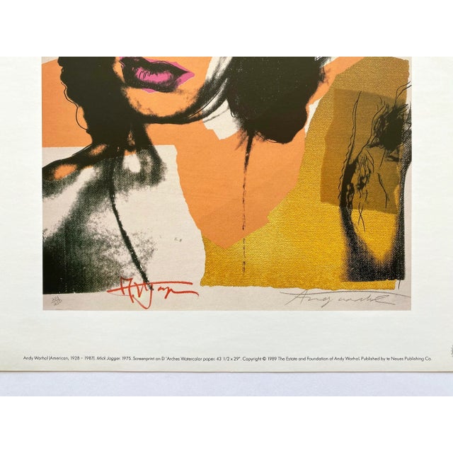 70s？ Andy Warhol Mick Jagger 展示会ポスター 70s？ Andy Warhol Mick Jagger 展示会ポスター - メルカリ
