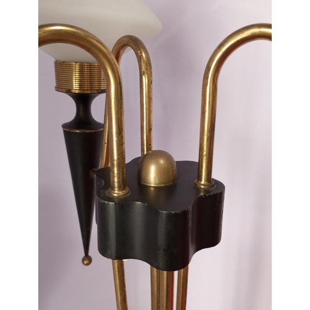 Black Vintage Floor Lamp from Maison Arlus, France, 1960s For Sale - Image 8 of 18