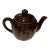 Vintage Brown Betty Redware Tea Pot, Made in Japan For Sale