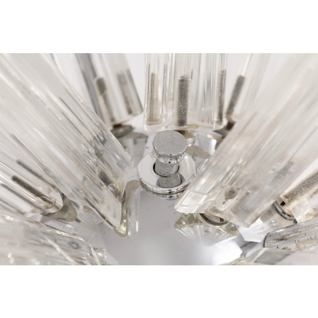 Late 20th Century Mid Century Modernist Murano Glass Ceiling Light Fixture For Sale - Image 5 of 6