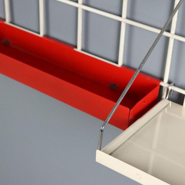 Metal Modular Wall System with Adjustable Shelves For Sale - Image 7 of 9